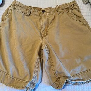 Men's Aeropostale Khaki Men’s  33 Flat front Cargo Shorts EUC.
